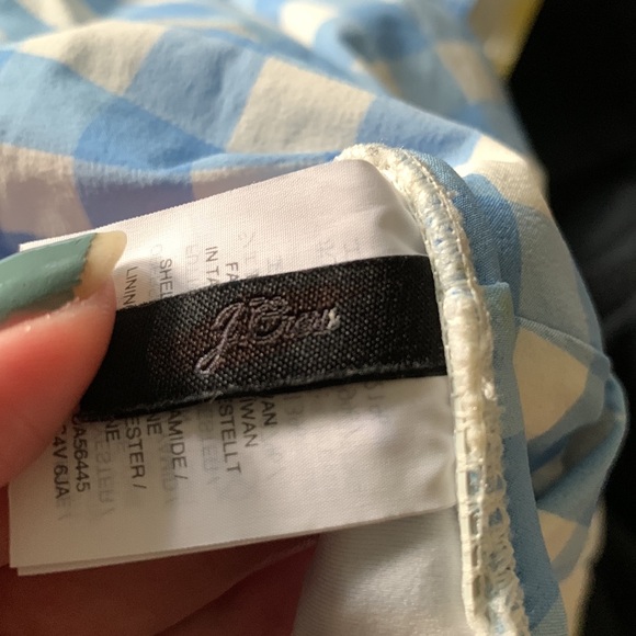 JCrew one piece gingham multi-color swimsuit size 12 - Picture 3 of 3